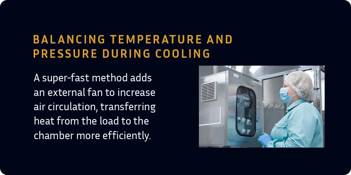 Balancing temperature and pressure during cooling autoclave liquids