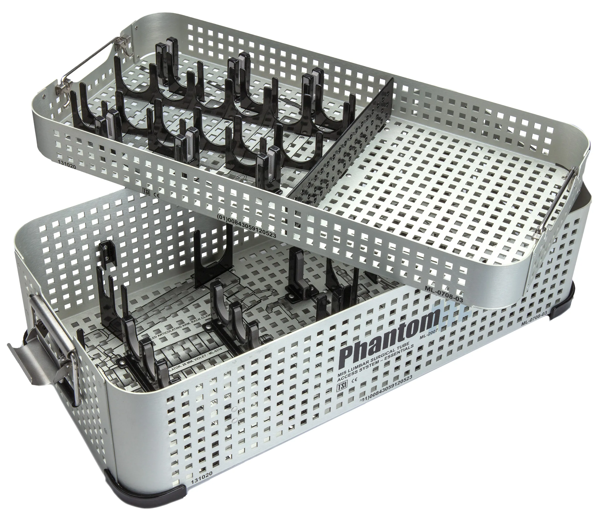 thumbnail image 2 of Smile Dentale 3-Piece Dental Surgical Instruments Empty Sterilization Box For Implants – Sterilization Cassette Set 2 of 5